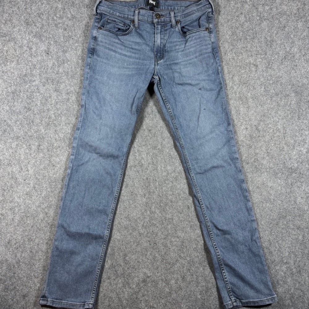 Paige Lennox Jeans Mens 32x31 Blue Slim Fit Stretch Transcendent Denim Casual *